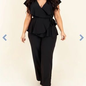 Chic soul black jumpsuit NWT